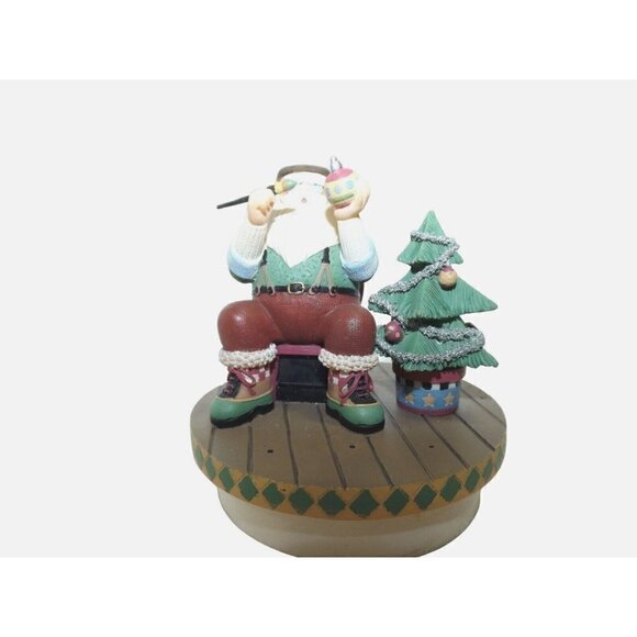 Our America Santa Jar Candle Topper Christmas Tree Ornament - Picture 5 of 6